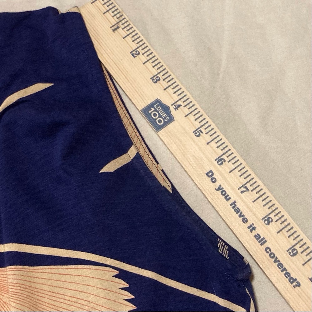 Leifnotes by Anthropologie Navy Blue Sleeveless Knit Dress with‎ Floral Print - Picture 5 of 13
